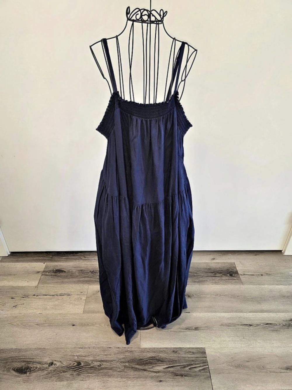 Old Navy Airy Smocked Maxi Dress Blue XL